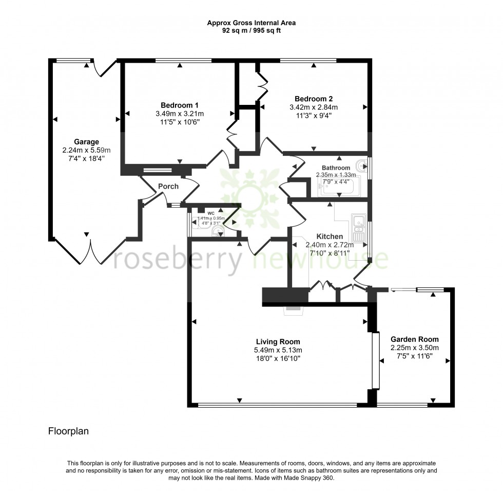 Floorplan for Great Ayton, Middlesbrough, North Yorkshire