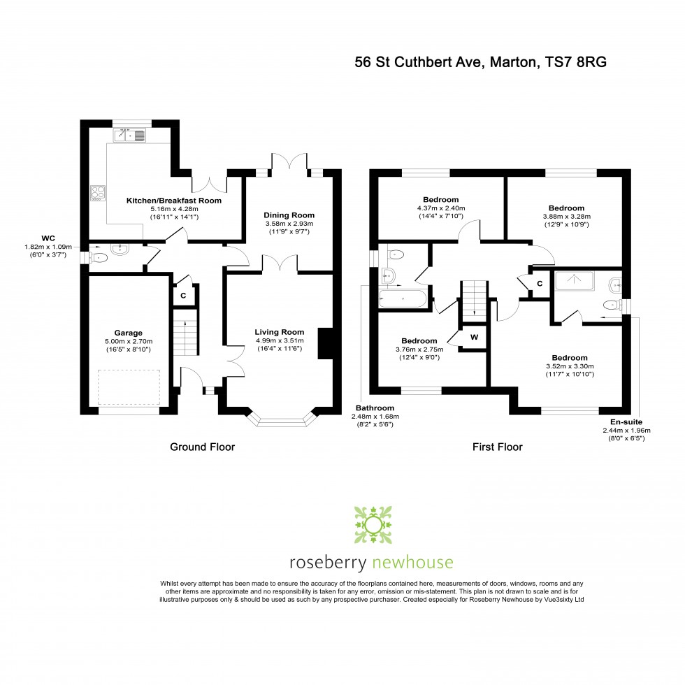 Floorplan for Marton-in-Cleveland, Middlesbrough, North Yorkshire