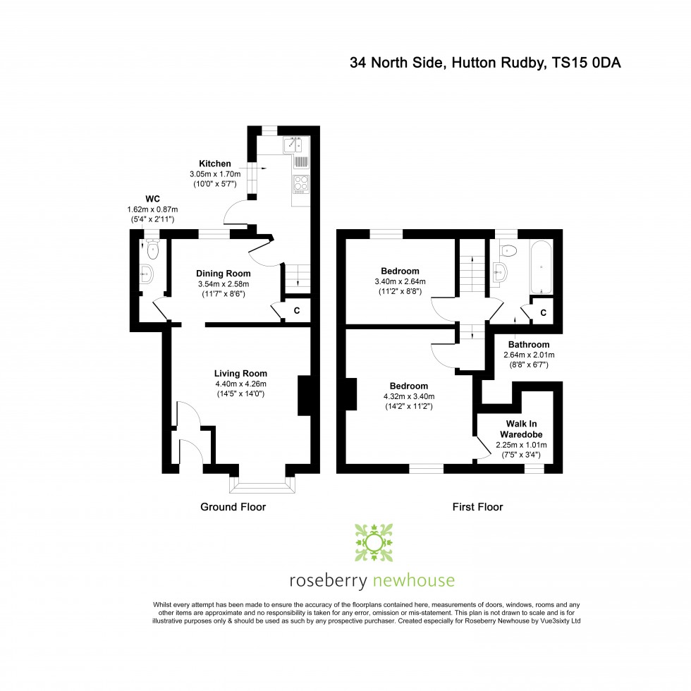 Floorplan for Hutton Rudby, Yarm