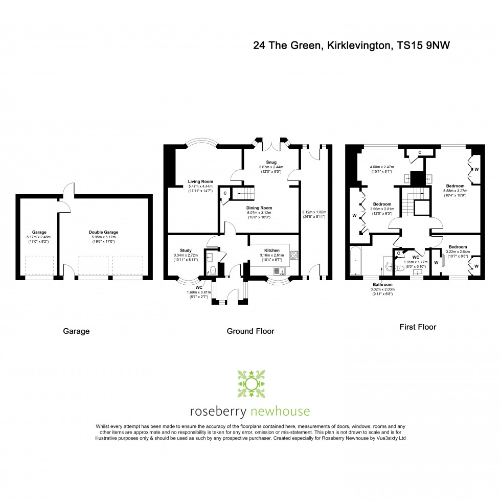 Floorplan for Kirklevington, Yarm, Durham