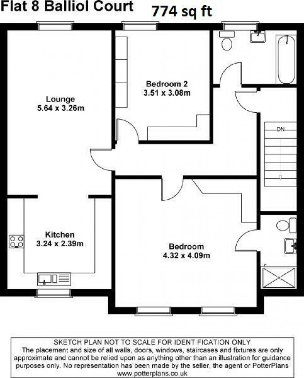 Floorplan for Stokesley, Middlesbrough