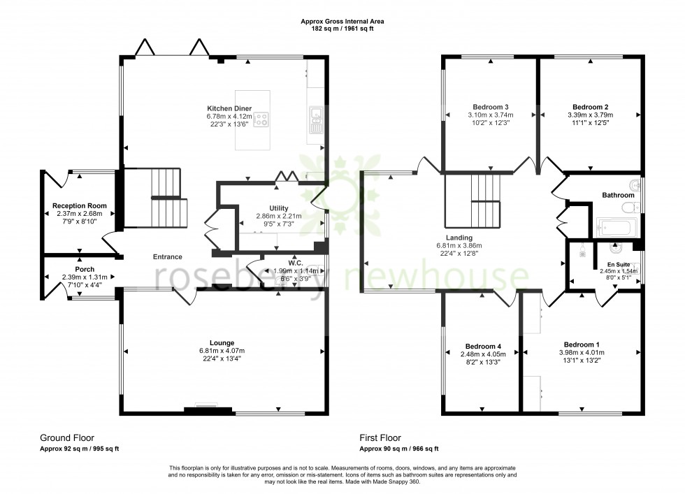 Floorplan for Great Broughton, Middlesbrough