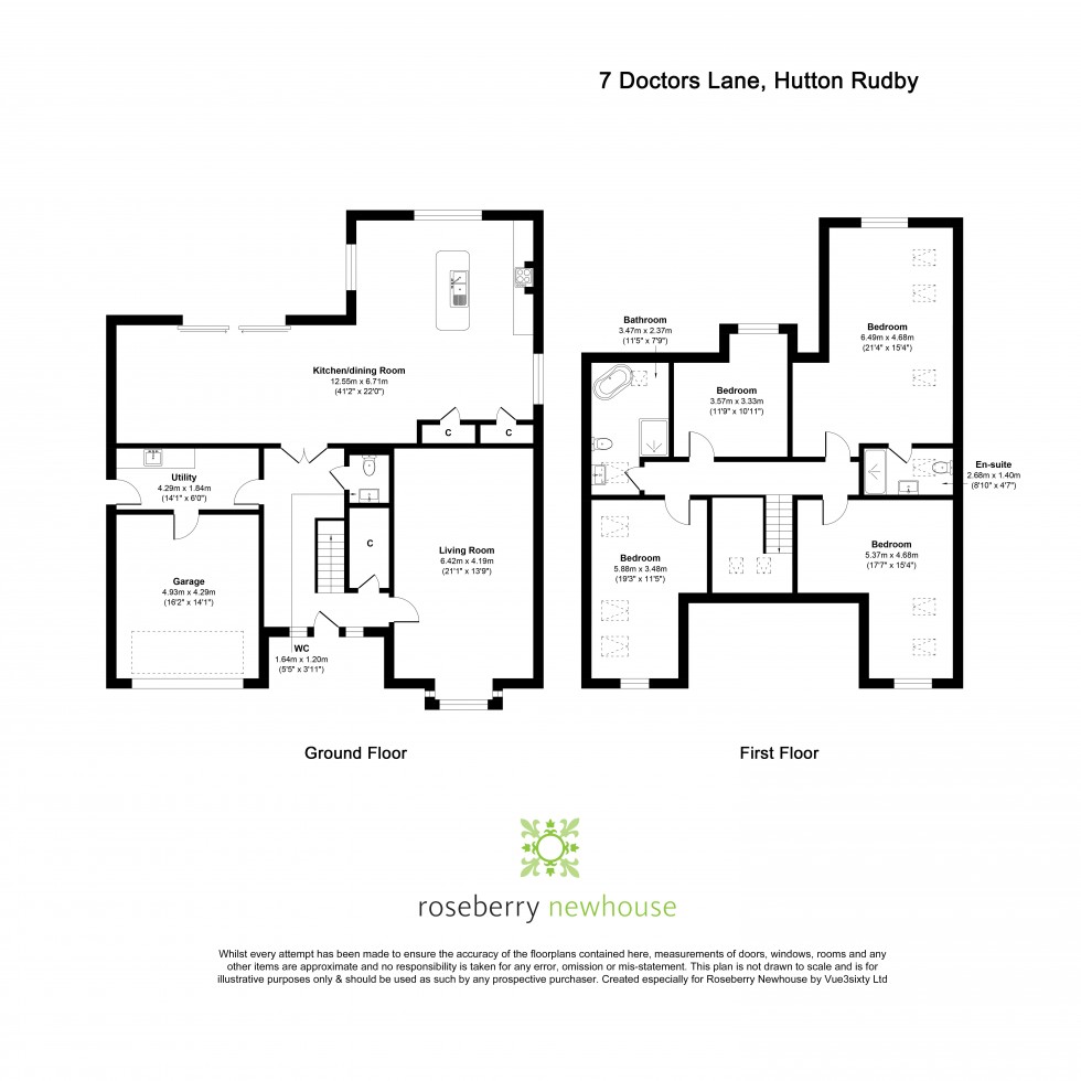 Floorplan for Hutton Rudby, Yarm, North Yorkshire