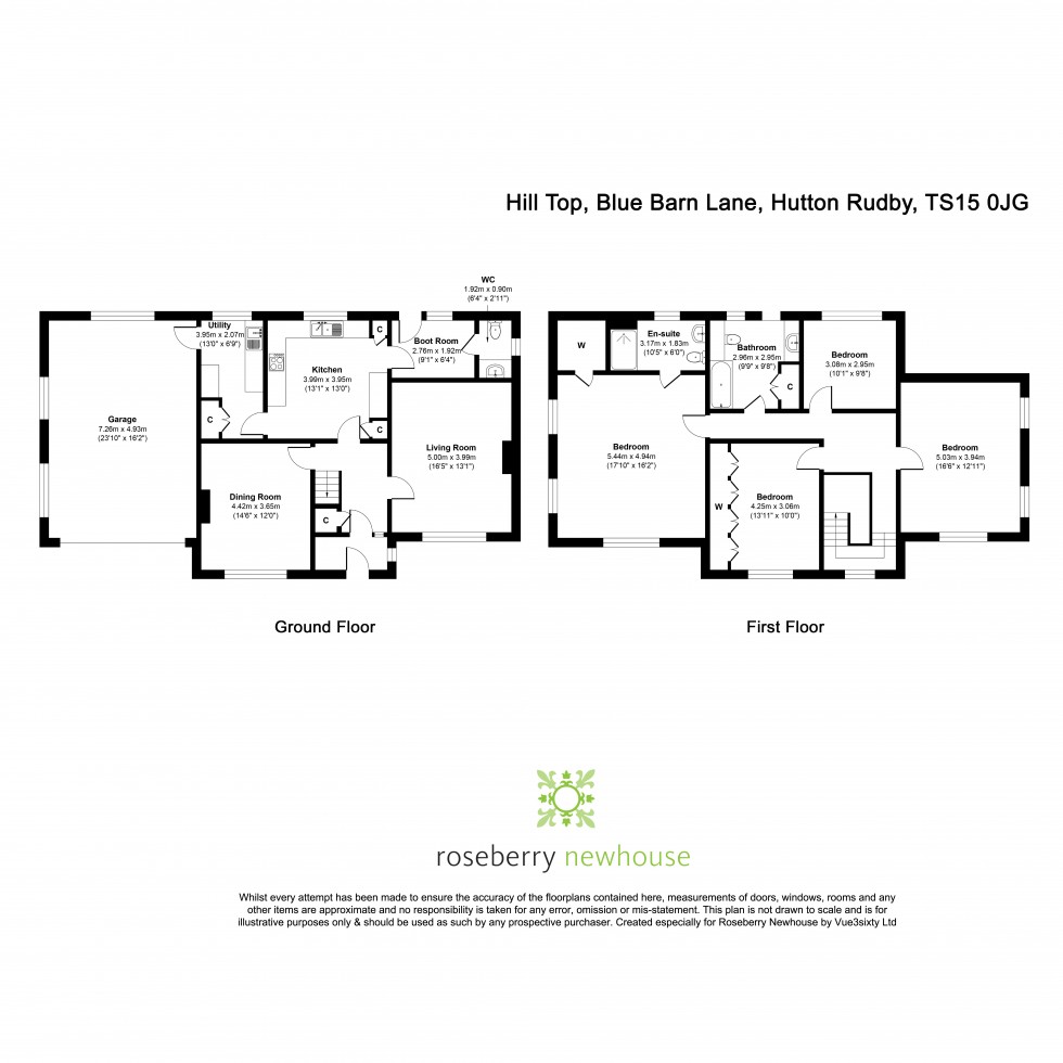 Floorplan for Hutton Rudby, Yarm, North Yorkshire