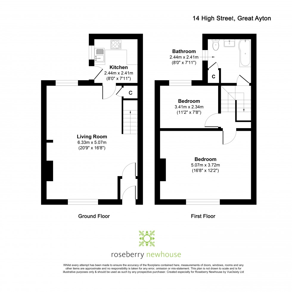 Floorplan for Great Ayton, Middlesbrough, North Yorkshire