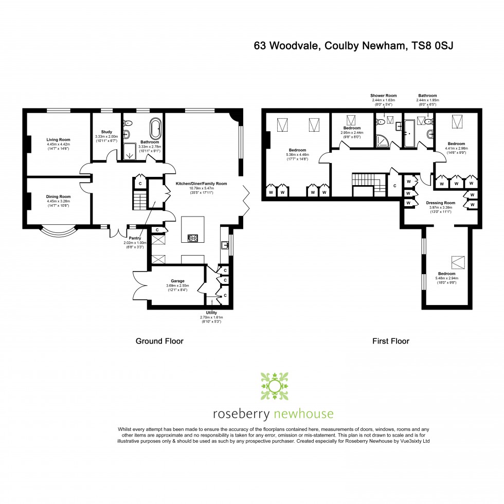 Floorplan for Coulby Newham, Middlesbrough, North Yorkshire