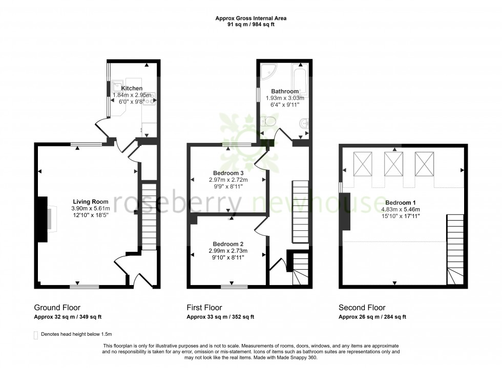 Floorplan for Great Ayton, Middlesbrough, North Yorkshire