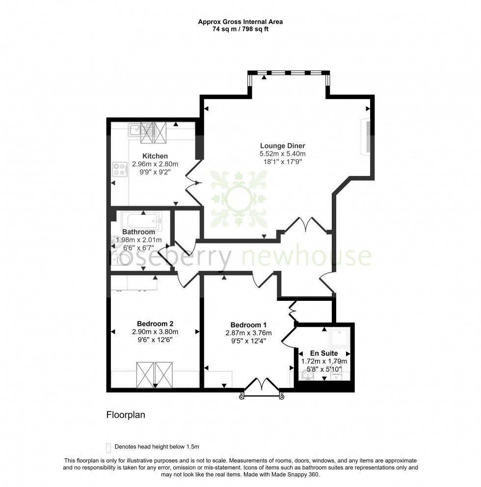 Floorplan for School Lane, Great Ayton, North Yorkshire