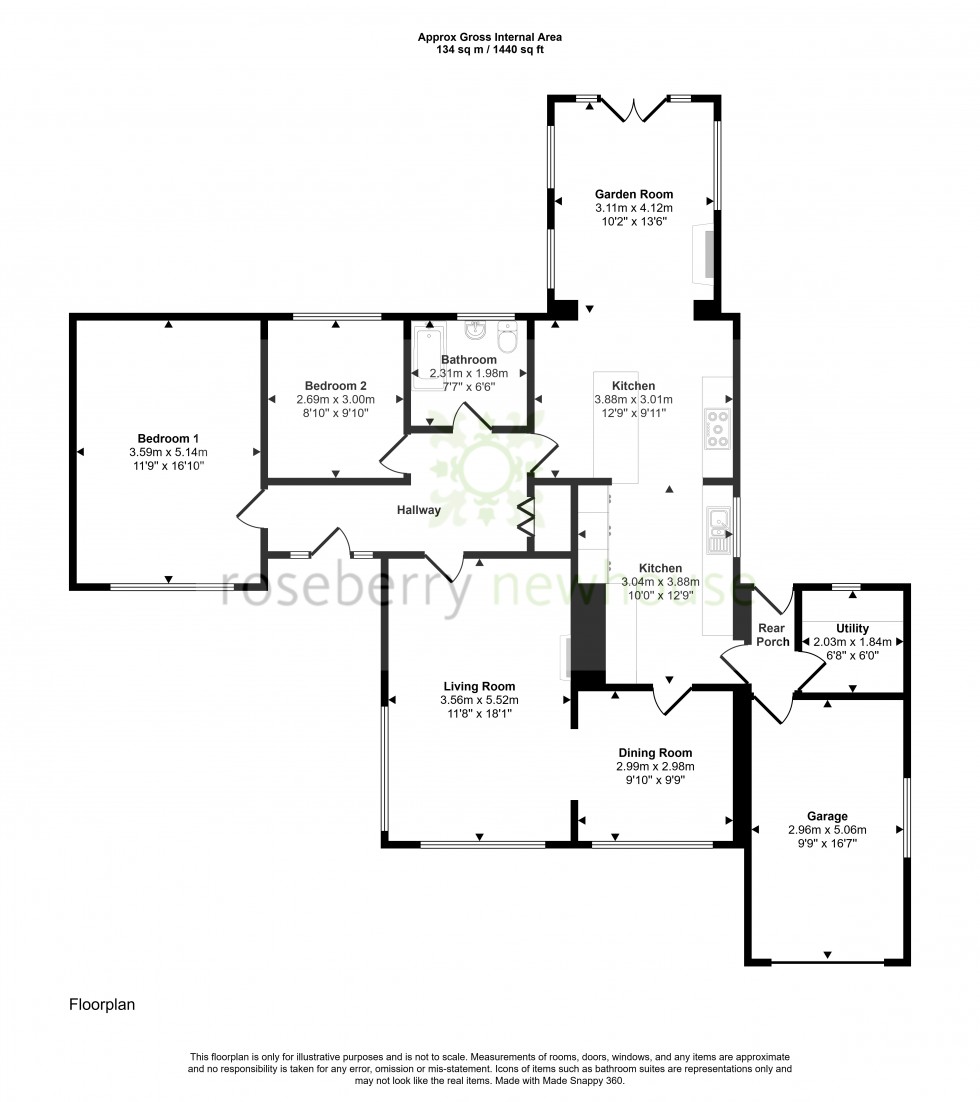 Floorplan for Hutton Rudby, Yarm, North Yorkshire