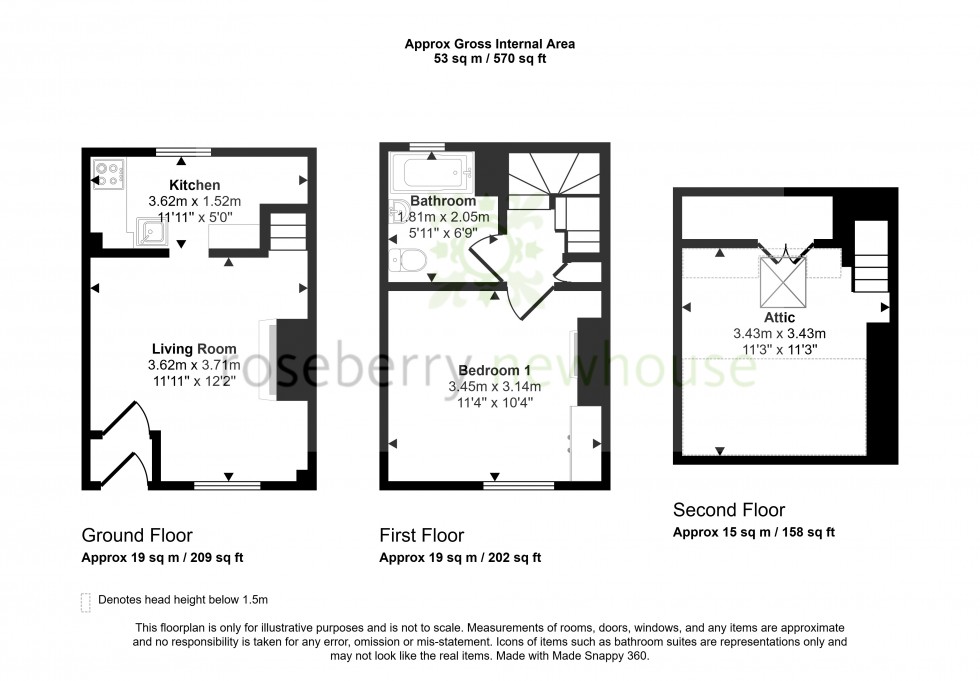 Floorplan for Great Ayton, Middlesbrough, North Yorkshire