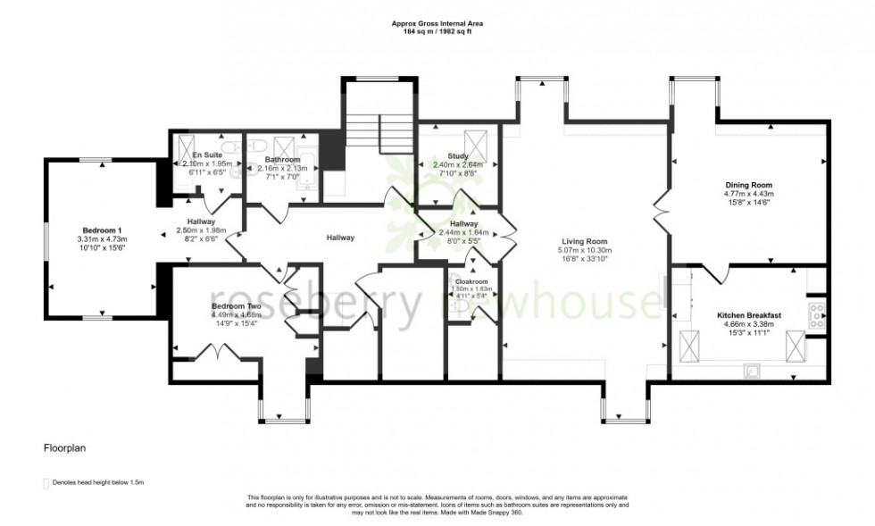 Floorplan for Stokesley, Middlesbrough, North Yorkshire