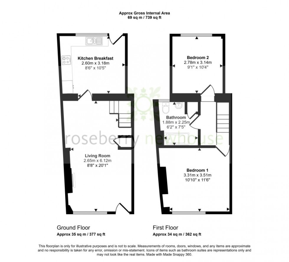 Floorplan for Swainby, Northallerton, North Yorkshire