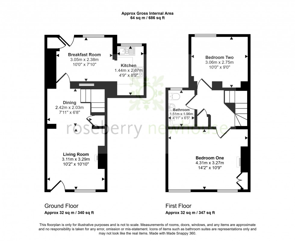 Floorplan for Osmotherley, Northallerton, North Yorkshire