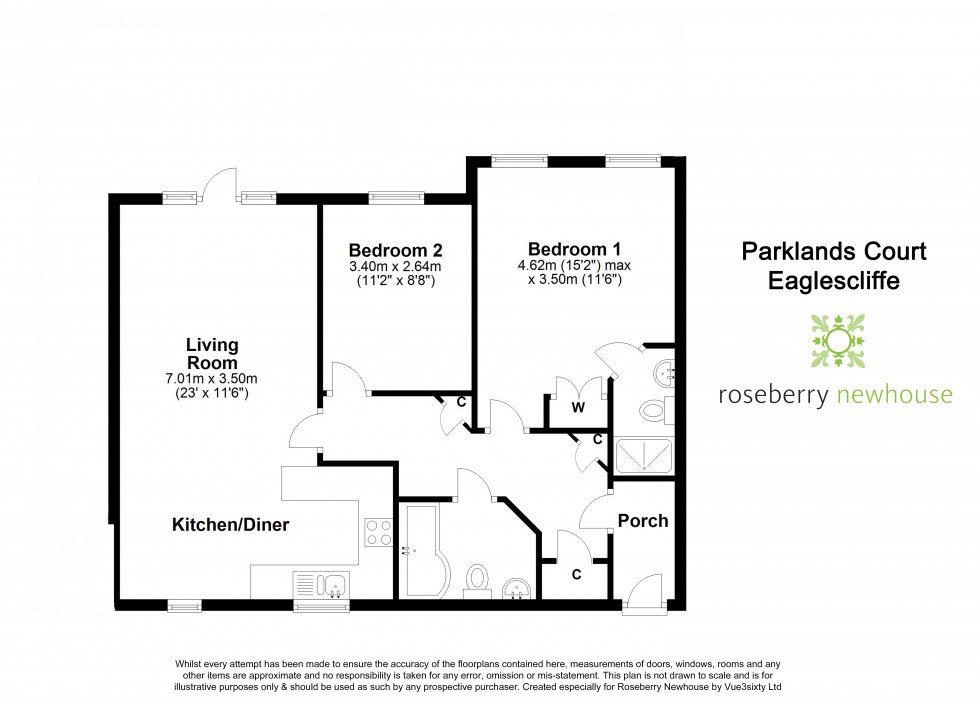 Floorplan for Yarm Road, Eaglescliffe