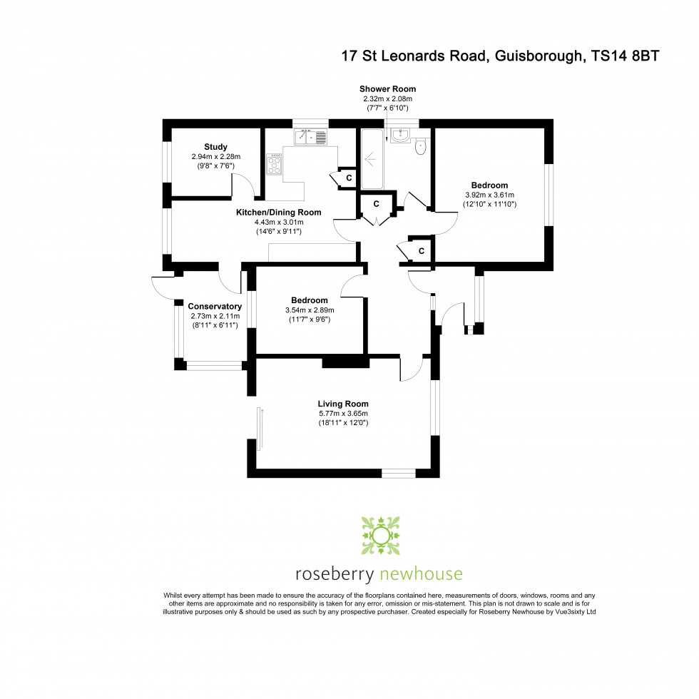 Floorplan for Guisborough, North Yorkshire