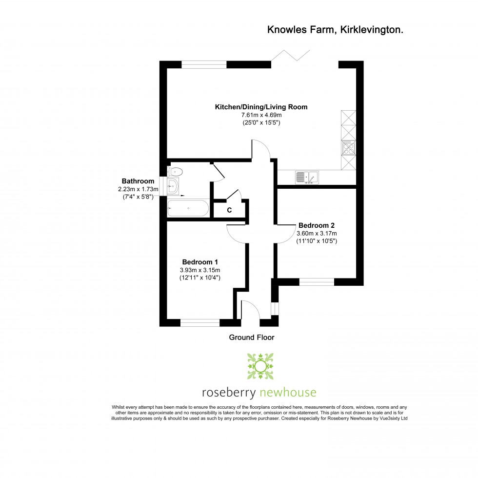 Floorplan for Kirklevington, Yarm