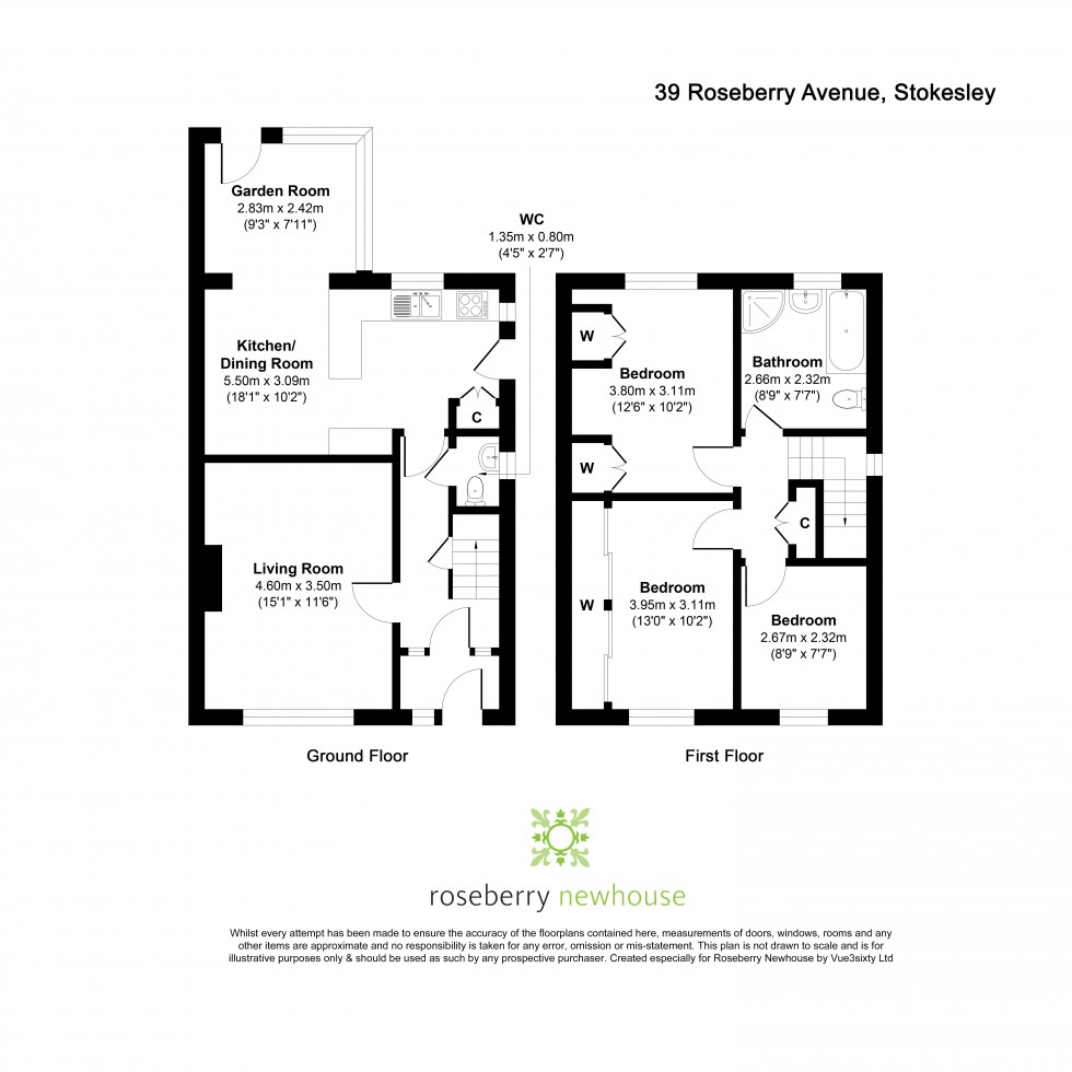 Floorplan for Stokesley, Middlesbrough, North Yorkshire