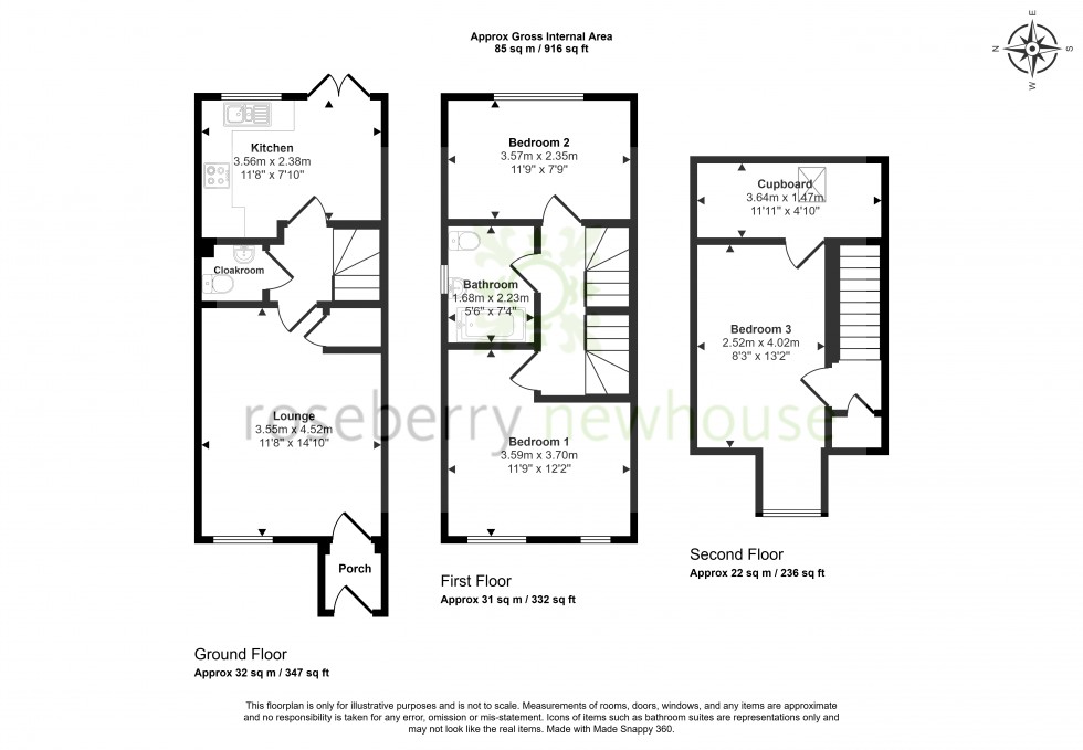 Floorplan for Stockton-on-Tees, Durham